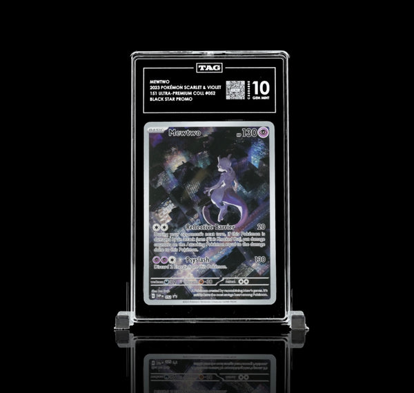 pokemon mewtwo promo card value 052 TAG Gem Mint 10 Included in an acrylic Promo:Koraidon ex Counters Borderless Showcase Cards from