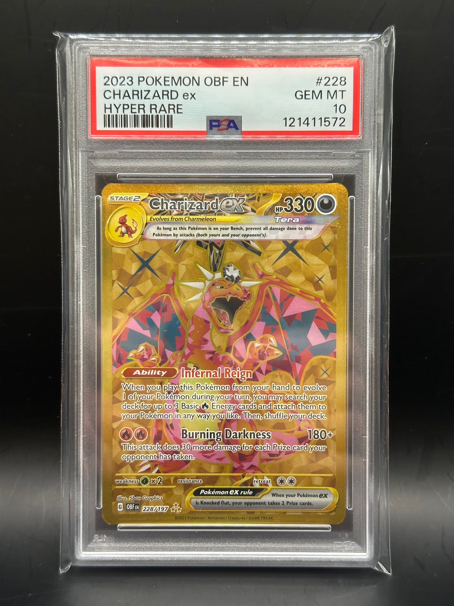 Charizard Ex PSA 10 (OF 228)